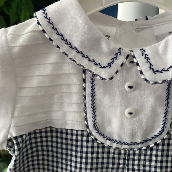 Dani little Boys white and Navy onesie - Picture 4 of 9